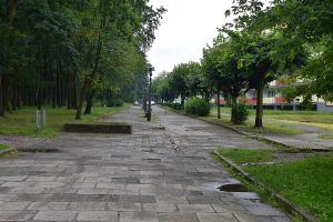 Remont deptaka przy Parku Leśnym 

