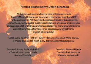 Życzenia z okazji Dnia Strażaka