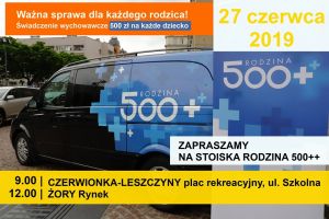 Stoisko informacyjne Programu 500++