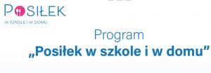 Program "Posiłek w szkole i w domu"