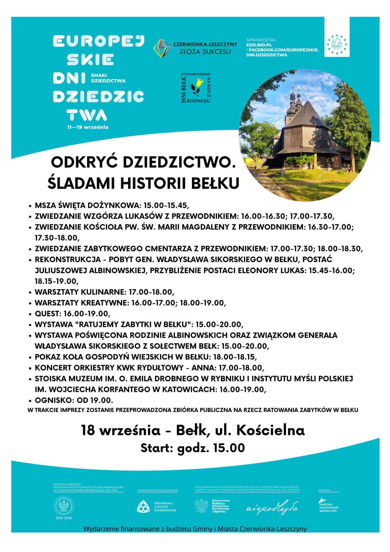 Plakat - Europejskie Dni Dziedzictwa