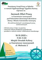 Jarmark Ofert Pracy w Czerwionce-Leszczynach