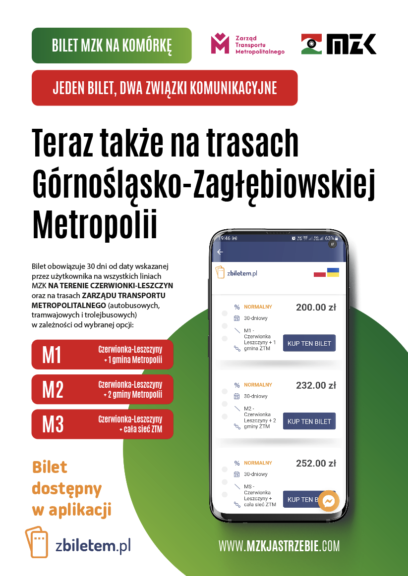 Plakat MZK Jastrzębie
