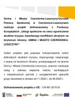 Projekt „Usługi społeczne na rzecz ograniczeni