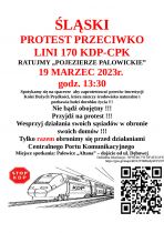 Protest przeciwko budowie kolei dużych prędkośc