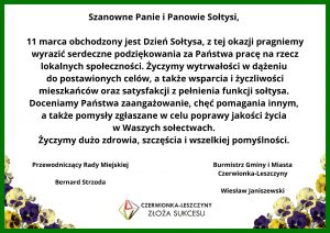 Życzenia z okazji Dnia Sołtysa