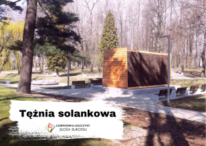 Tężnia w Parku Furgoła. Zapraszamy od niedzieli
