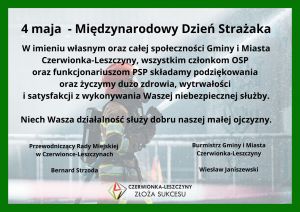 Życzenia z okazji Dnia Strażaka