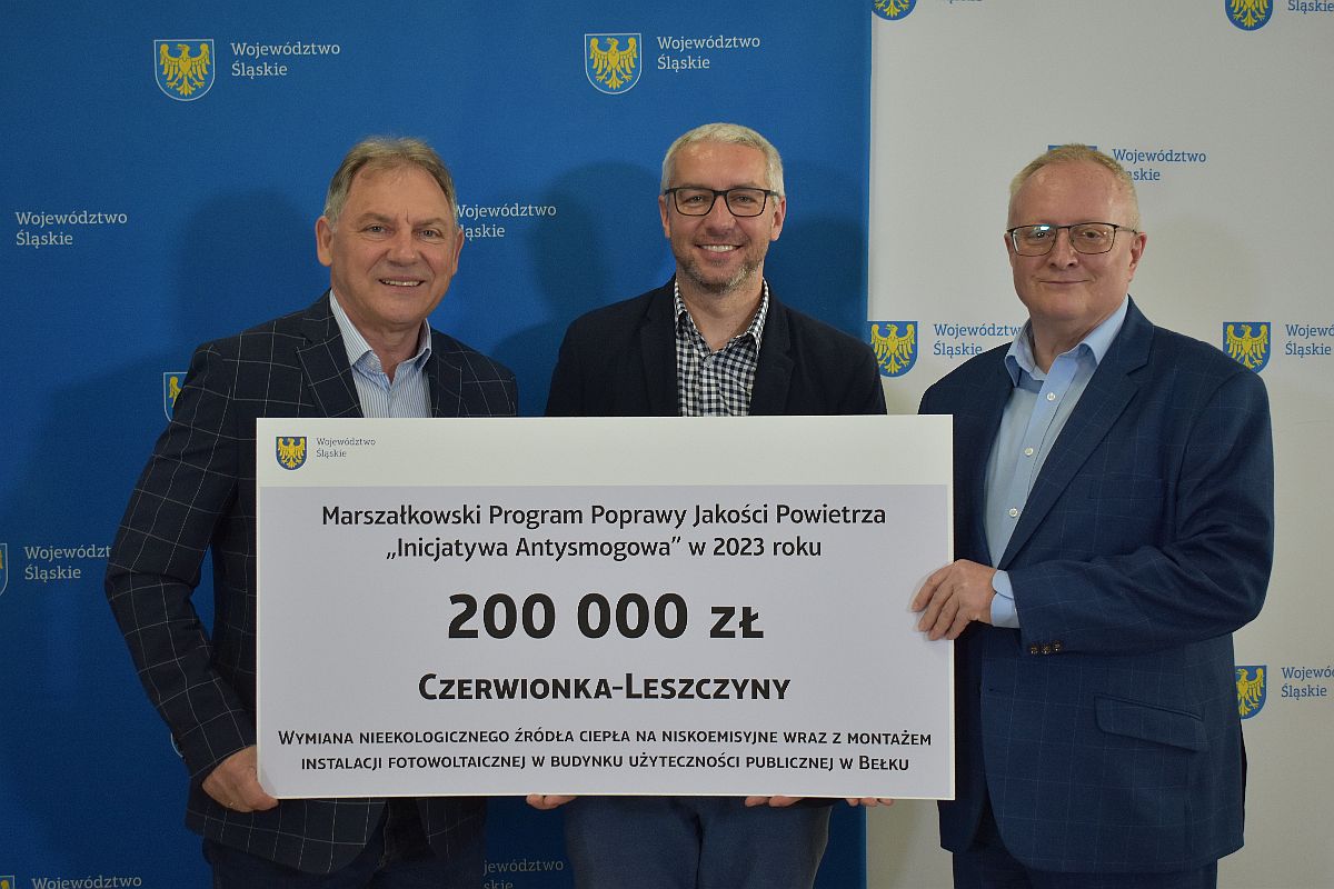 program poprawy jakości powietrza - odebranie czeku