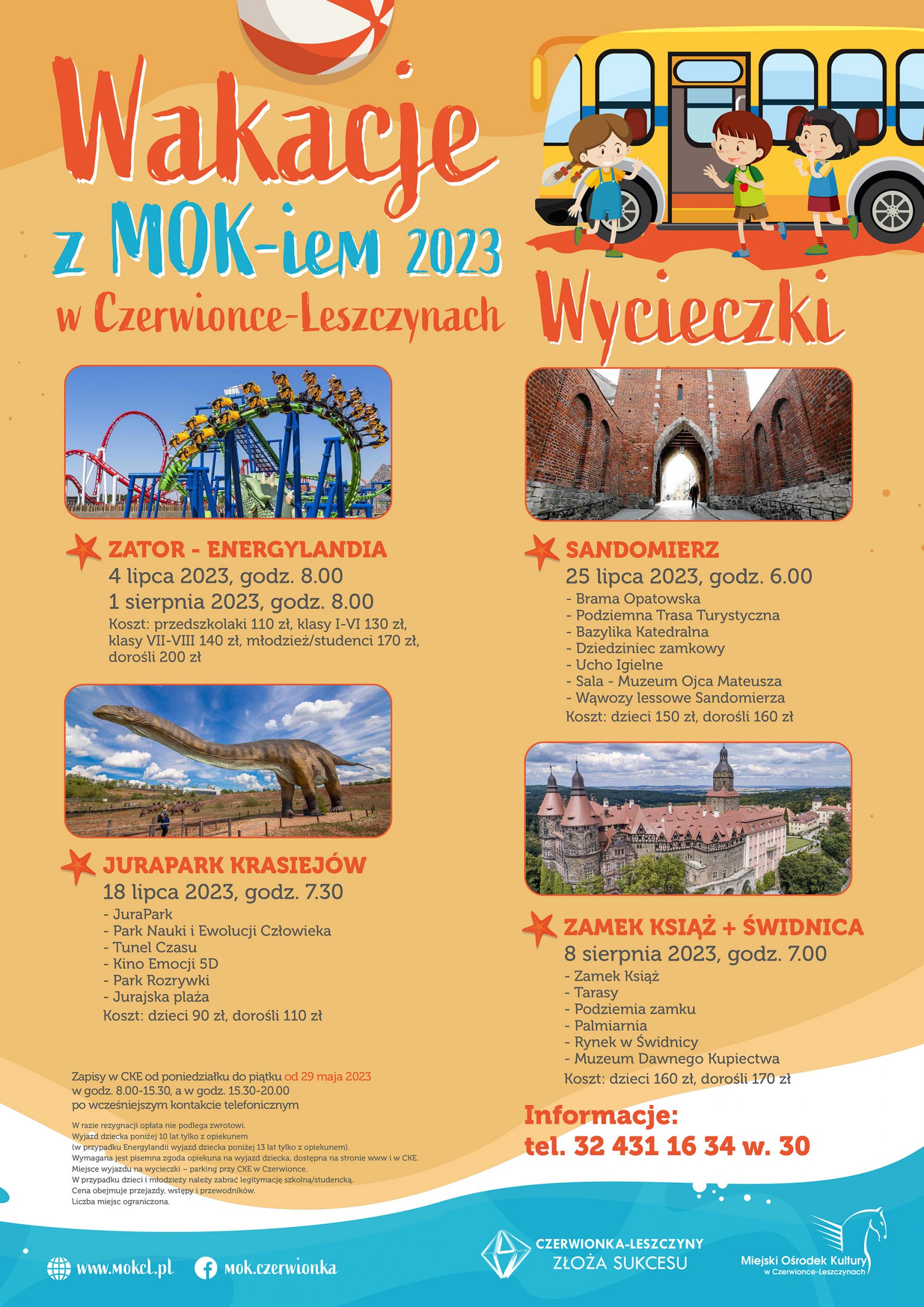 Plakat Wycieczki z MOK-iem