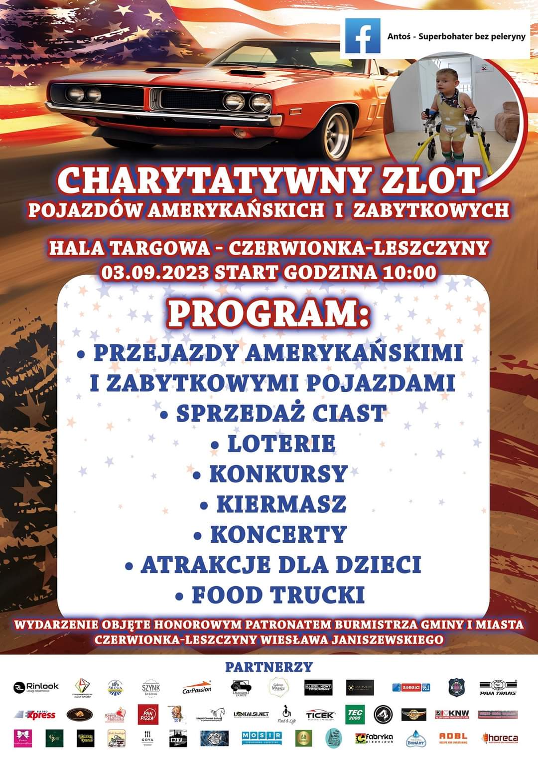 plakat zlot pojazdów amerykańskich