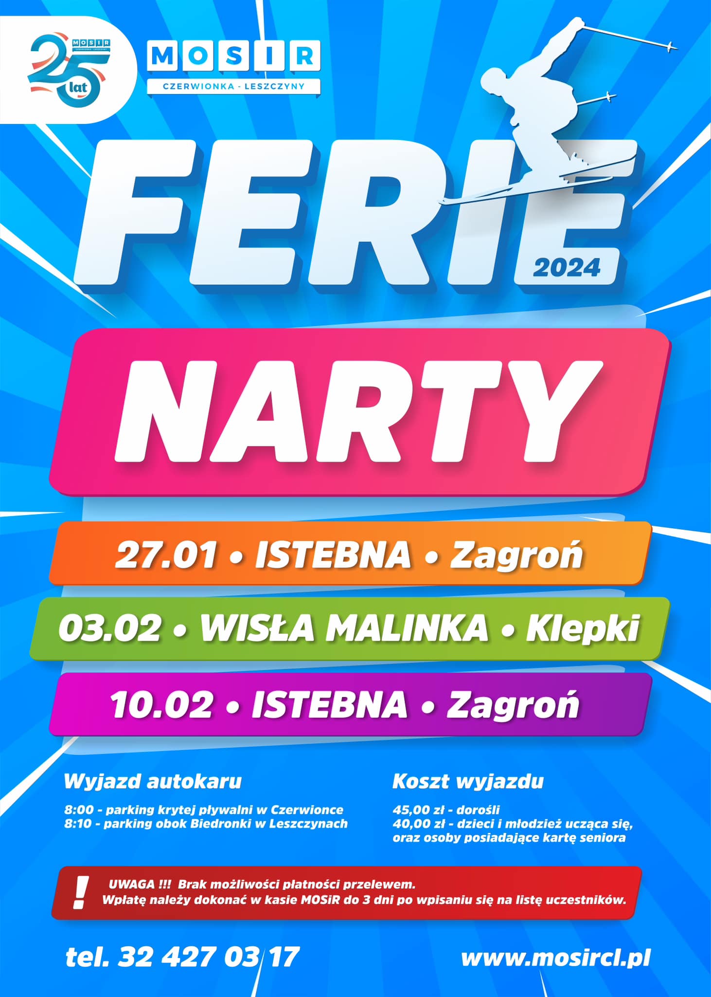 Ferie - wyjazdy na narty