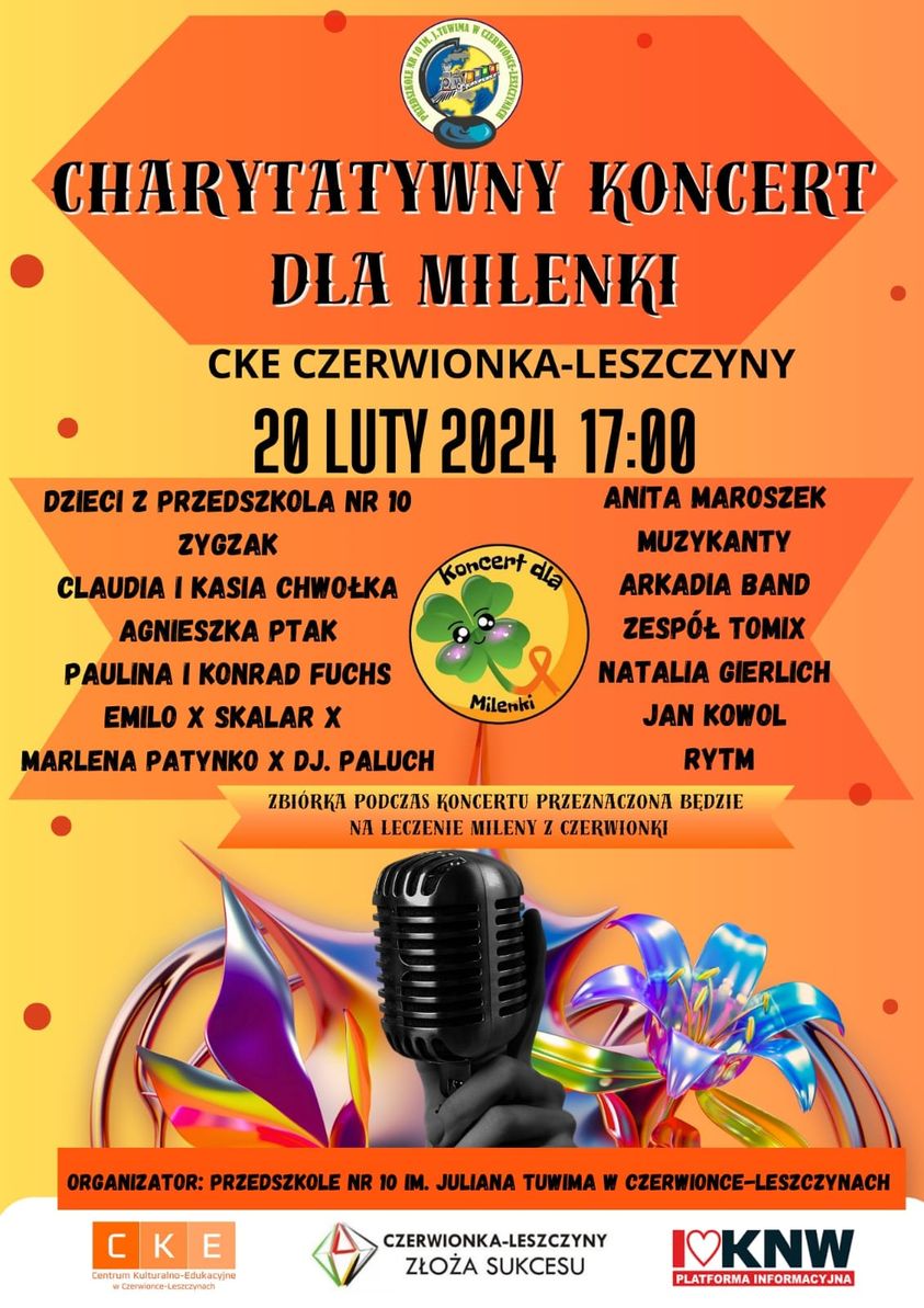 Koncert charytatywny dla Milenki