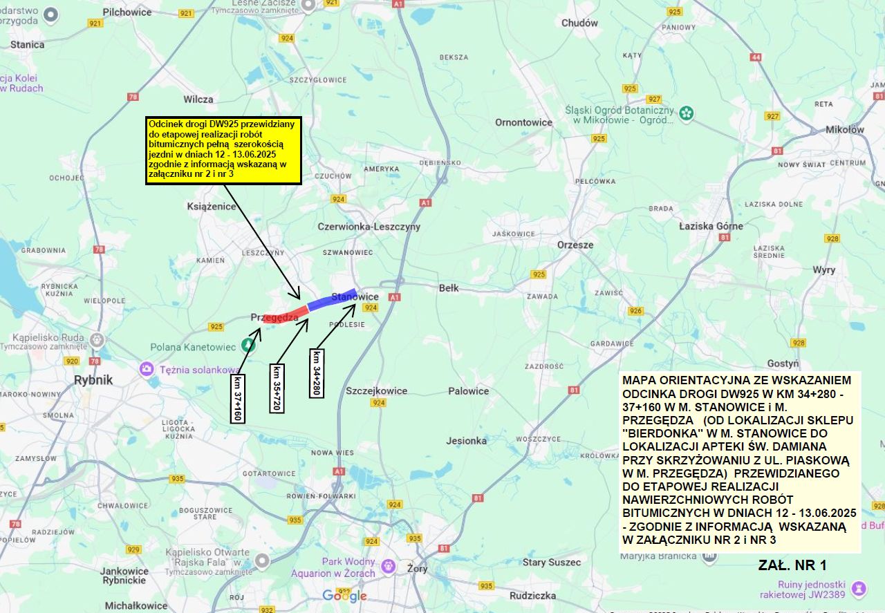 Mapa Przegędza