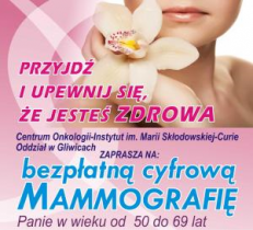 Zapraszamy na bezpłatną cyfrową mammografię