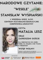 Narodowe Czytanie z Natalią Lesz