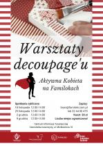 Aktywna Kobieta na Familokach - warsztaty decoupag